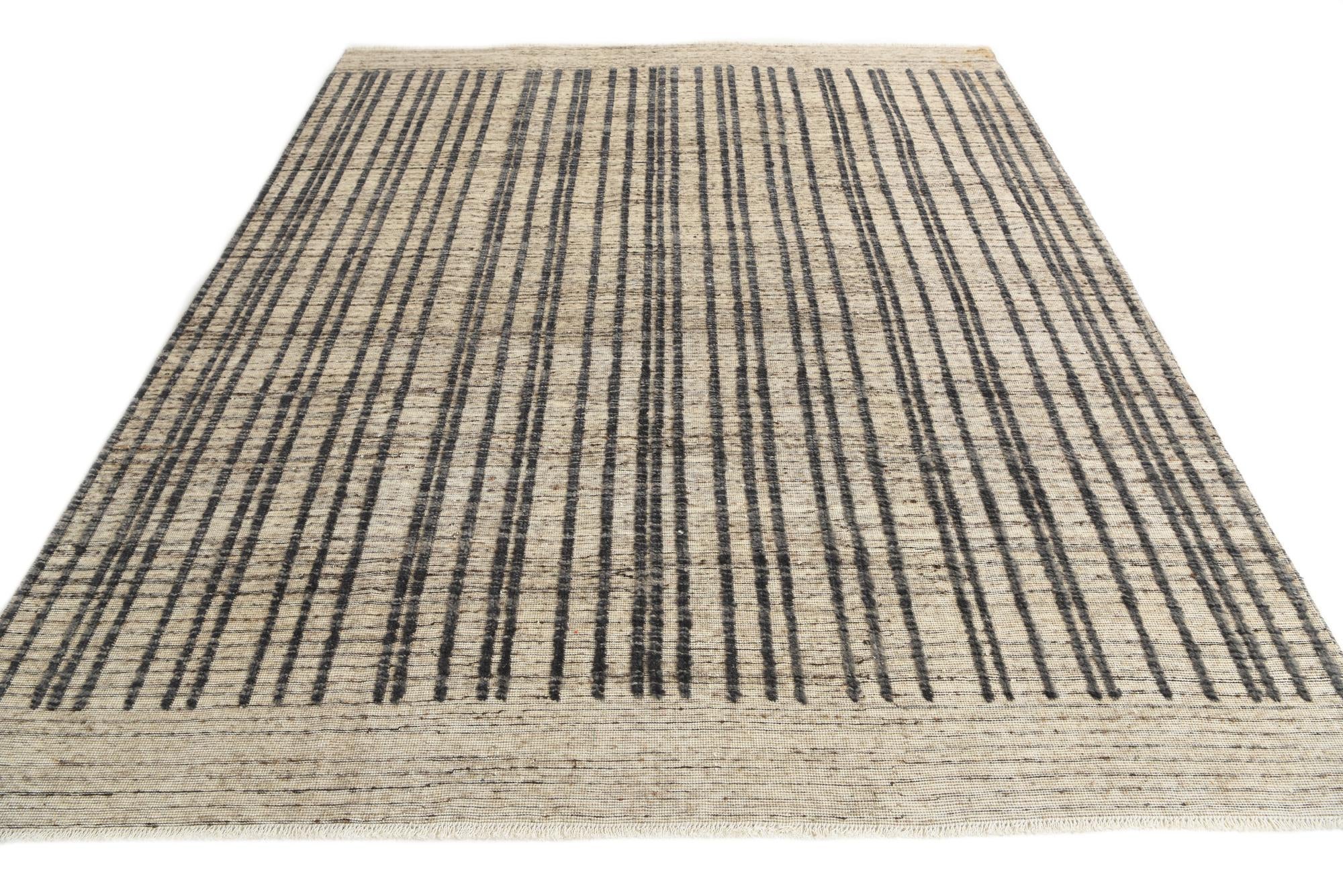 8' x 10' Hand Knotted Darya Wool Rug