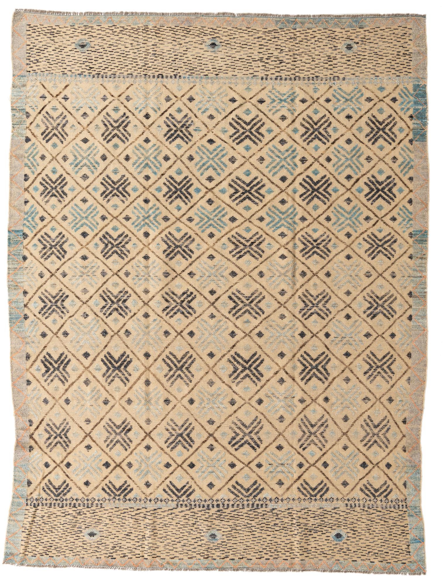 7' 8 x 10' 2 Hand Knotted Darya Wool Rug