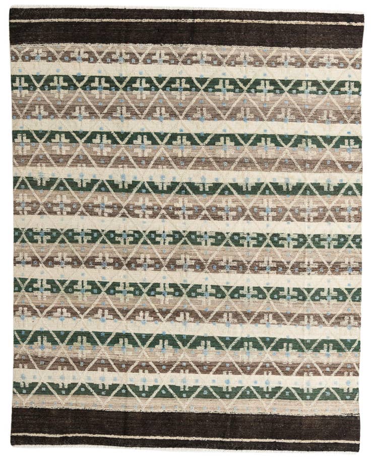 Detail image of 8' 2 x 10' 3 Hand Knotted Darya Wool Rug