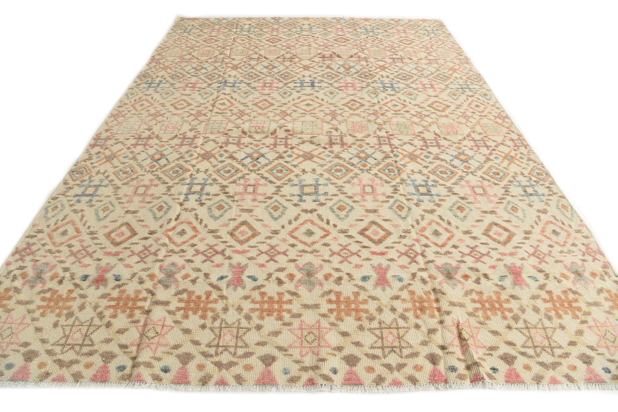 8' 10 x 12' 6 Hand Knotted Darya Wool Rug