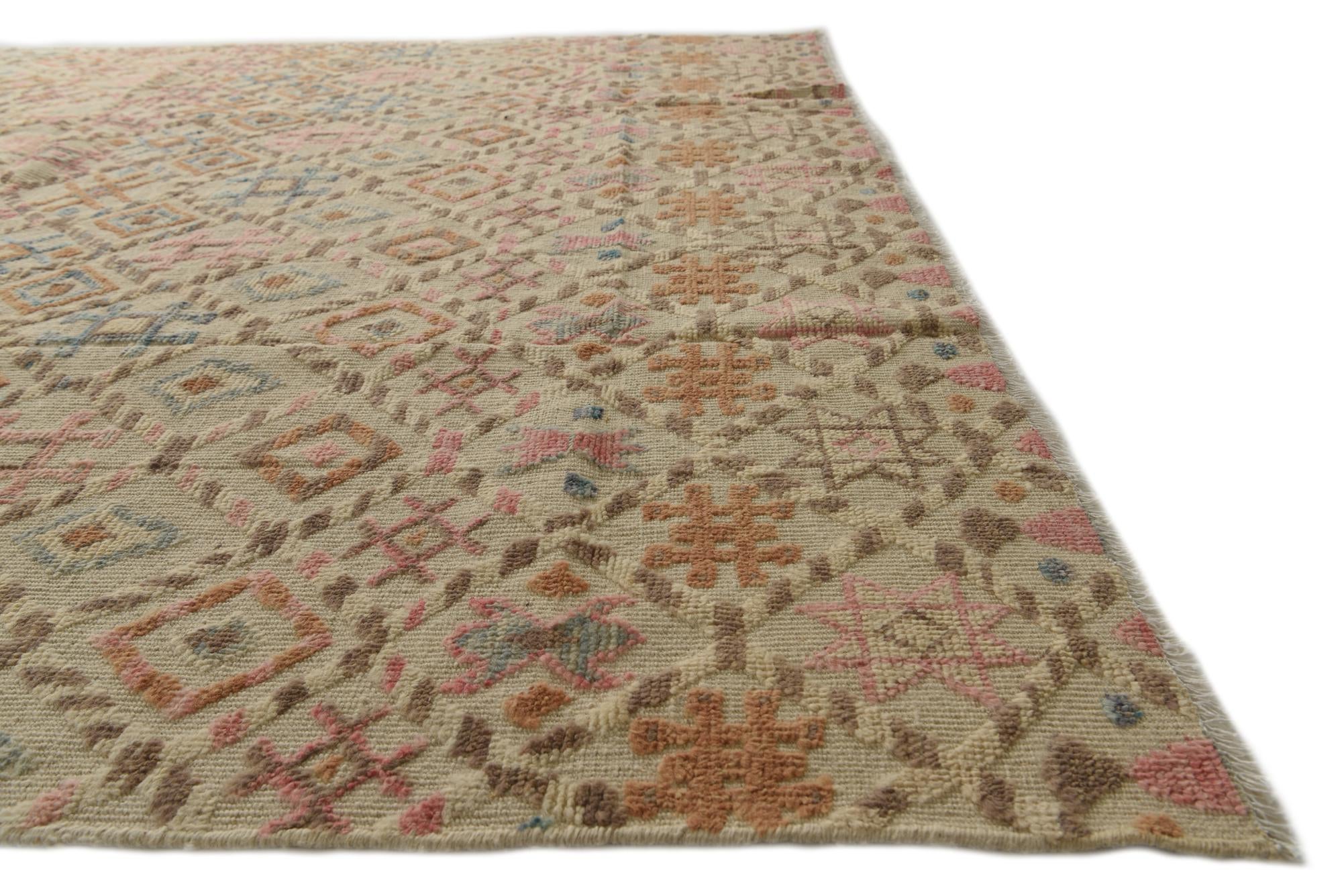 8' 10 x 12' 6 Hand Knotted Darya Wool Rug
