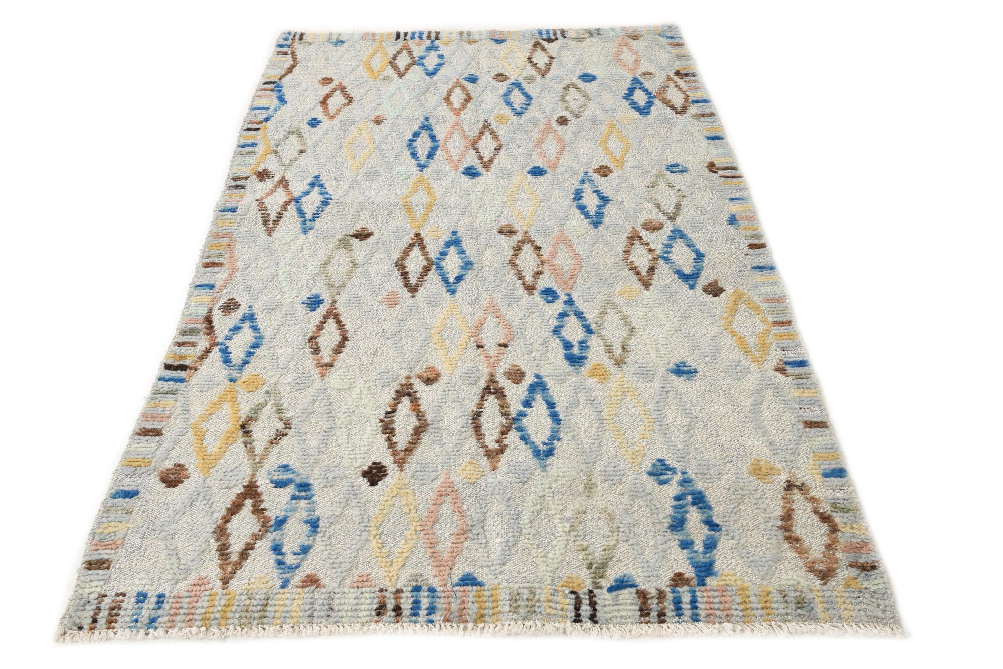 4' 10 x 6' 3 Hand Knotted Darya Wool Rug