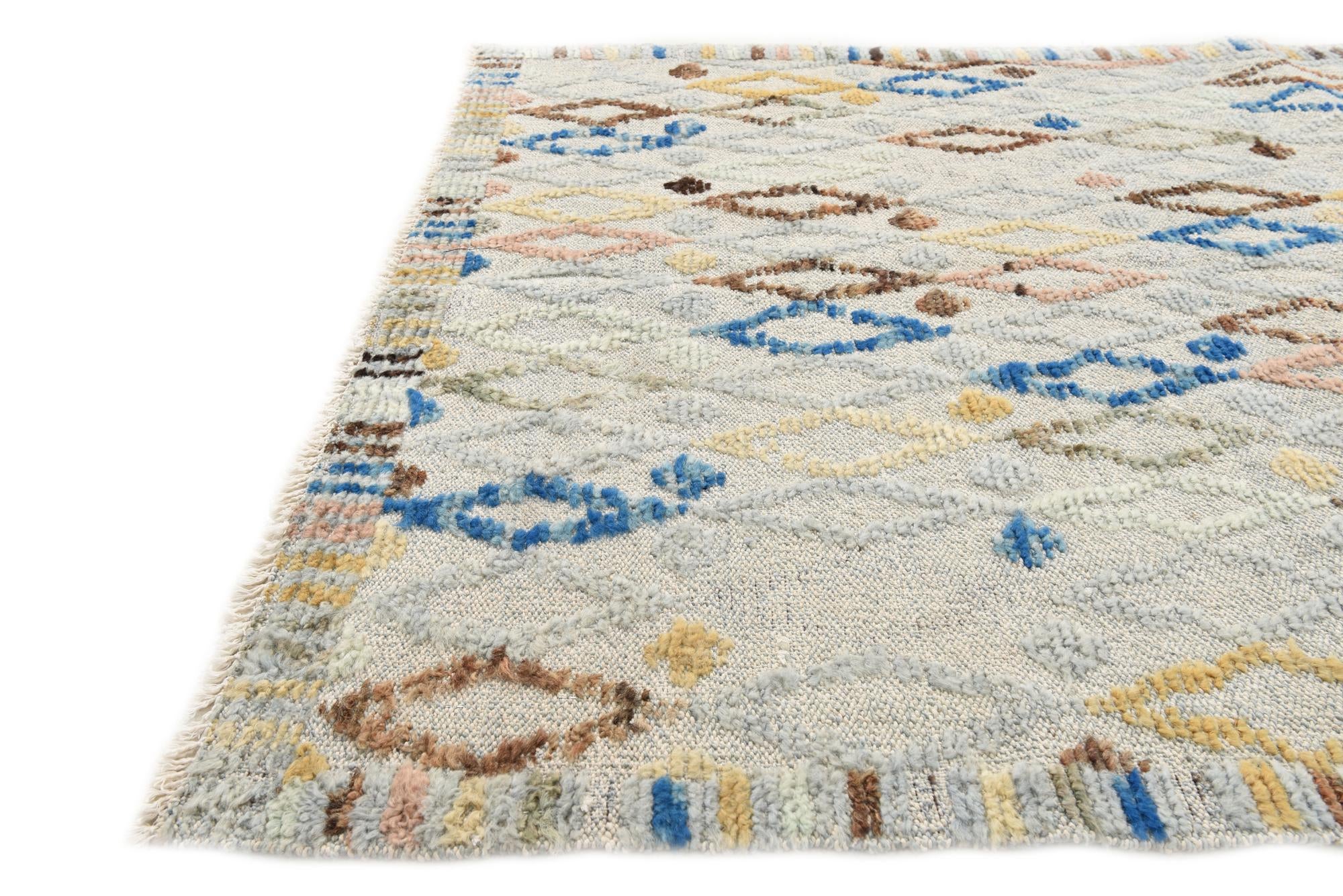 4' 10 x 6' 3 Hand Knotted Darya Wool Rug