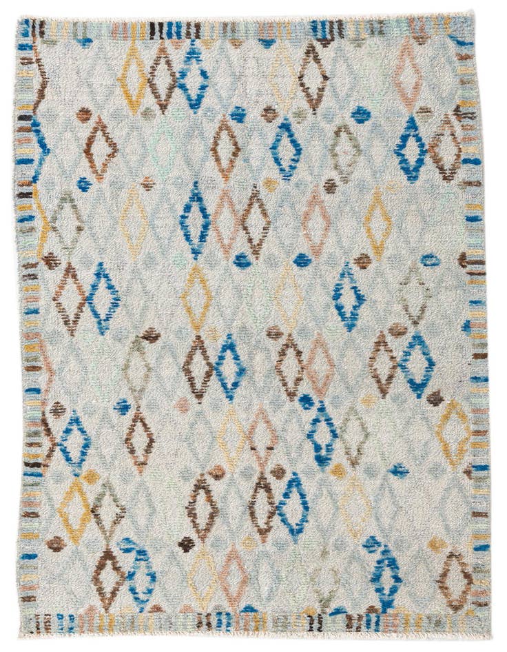 Detail image of 4' 10 x 6' 3 Hand Knotted Darya Wool Rug