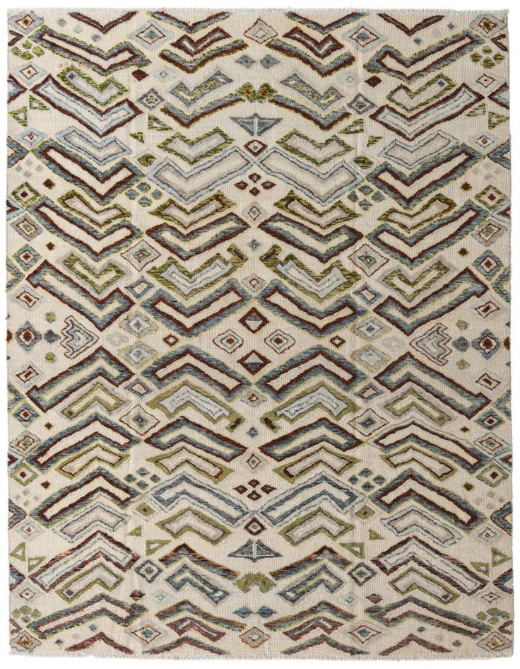 Detail image of 8' 3 x 10' 4 Hand Knotted Darya Wool Rug