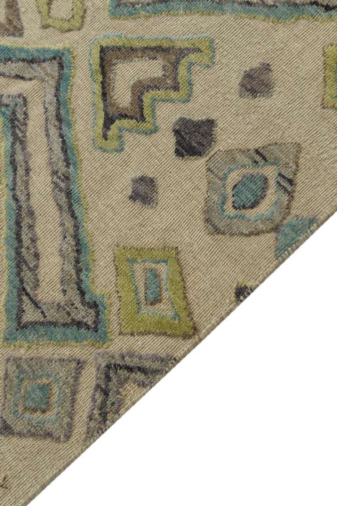 9' x 12' 6 Hand Knotted Darya Wool Rug