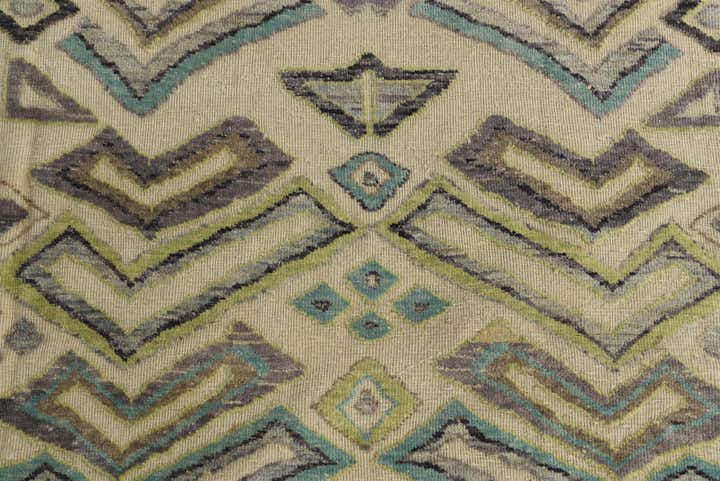 9' x 12' 6 Hand Knotted Darya Wool Rug