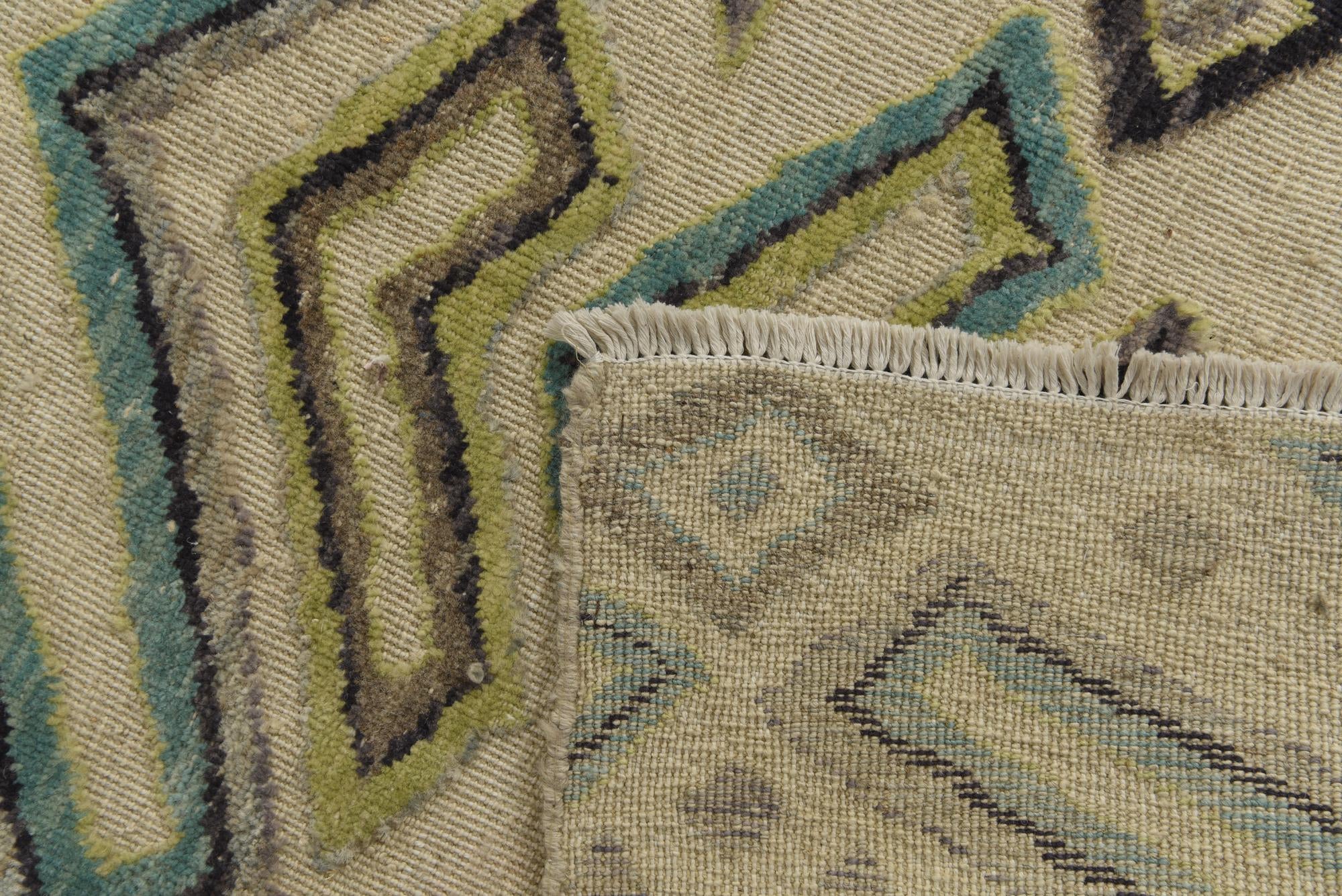 9' x 12' 6 Hand Knotted Darya Wool Rug