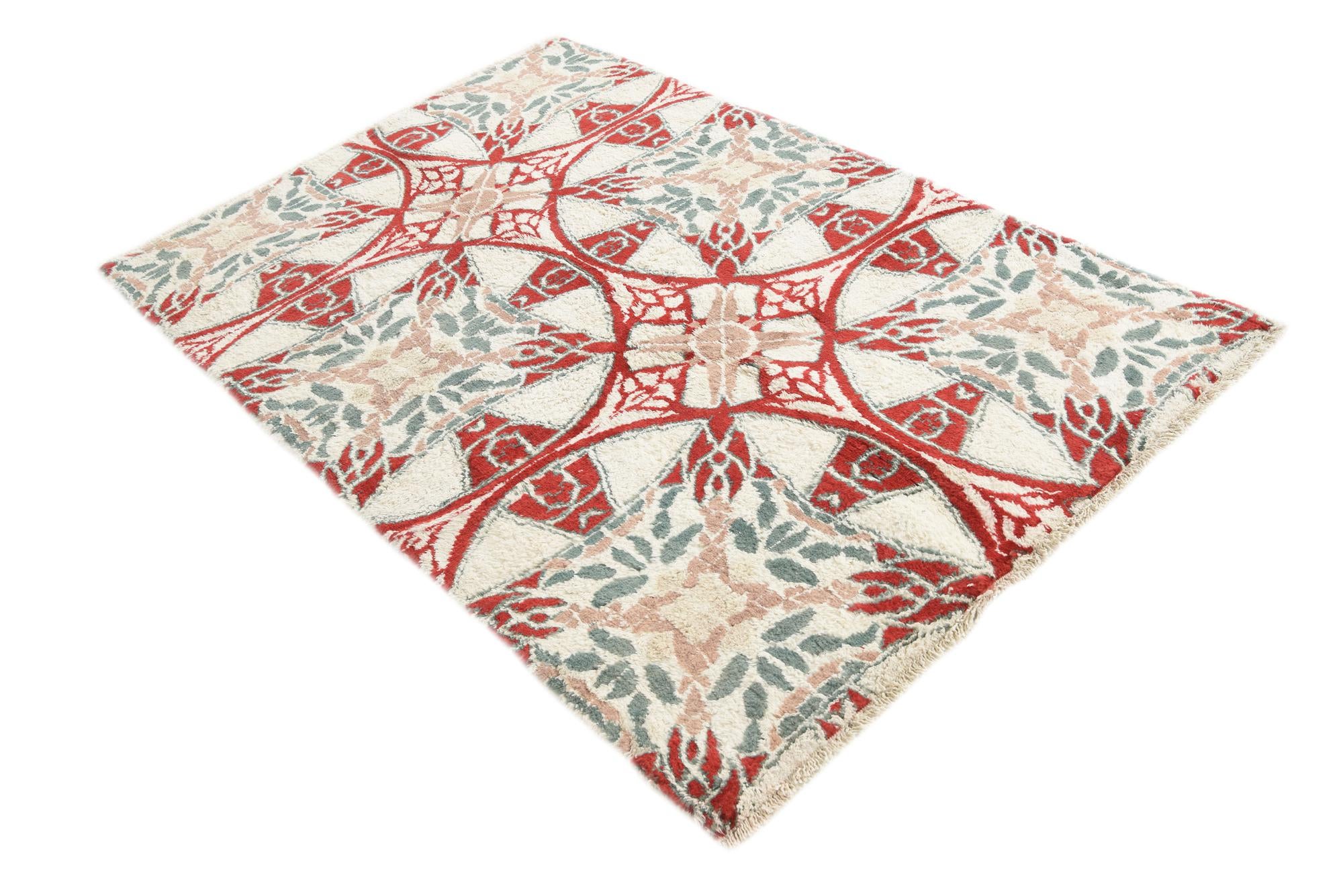 4' 1 x 6' Hand Knotted Darya Wool Rug