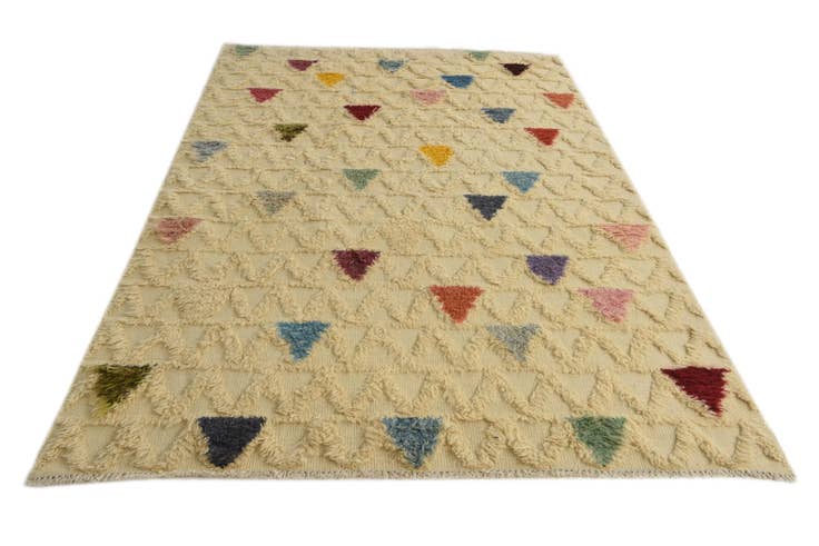 Detail image of 5' 7 x 8' 5 Hand Knotted Darya Wool Rug