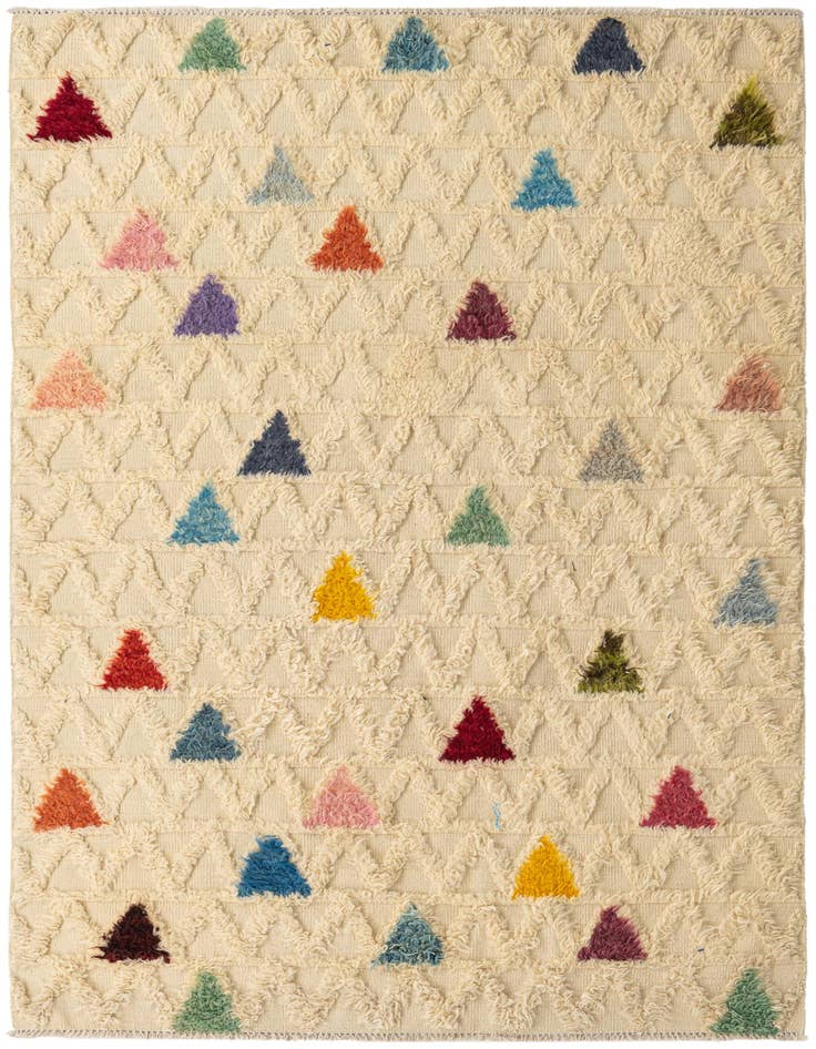 Detail image of 5' 7 x 8' 5 Hand Knotted Darya Wool Rug