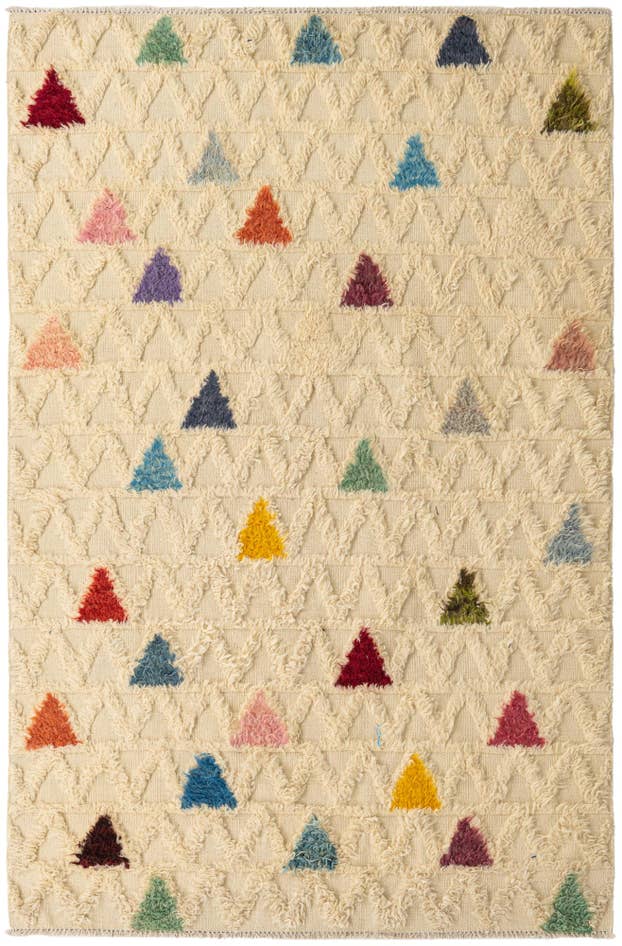 Detail image of 5' 7 x 8' 5 Hand Knotted Darya Wool Rug