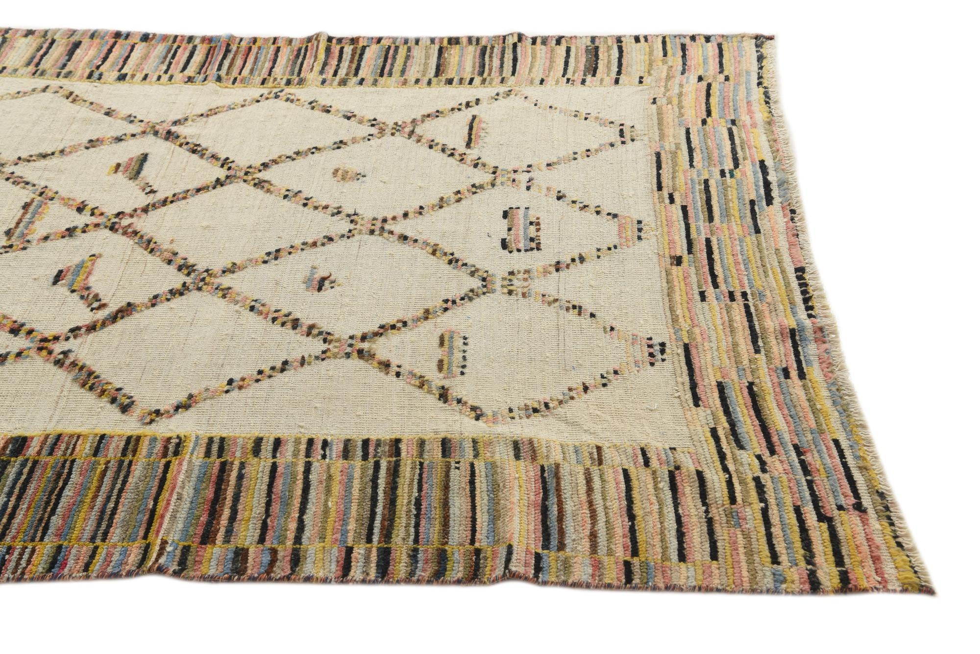 5' 3 x 7' 7 Hand Knotted Darya Wool Rug