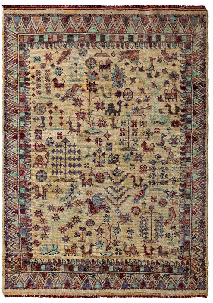 5' 6 x 7' 8 Hand Knotted Darya Wool Rug