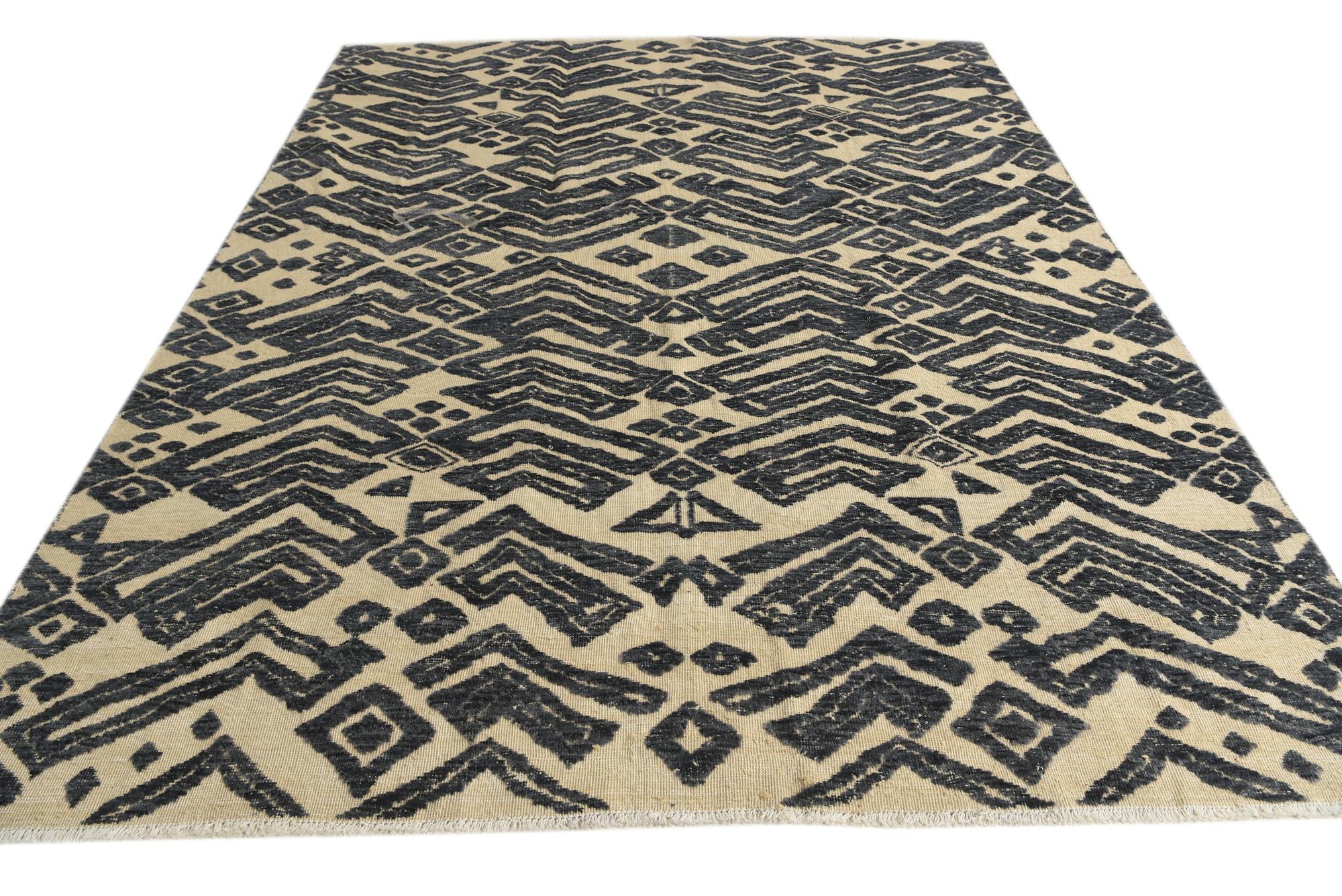 8' x 10' 4 Hand Knotted Darya Wool Rug