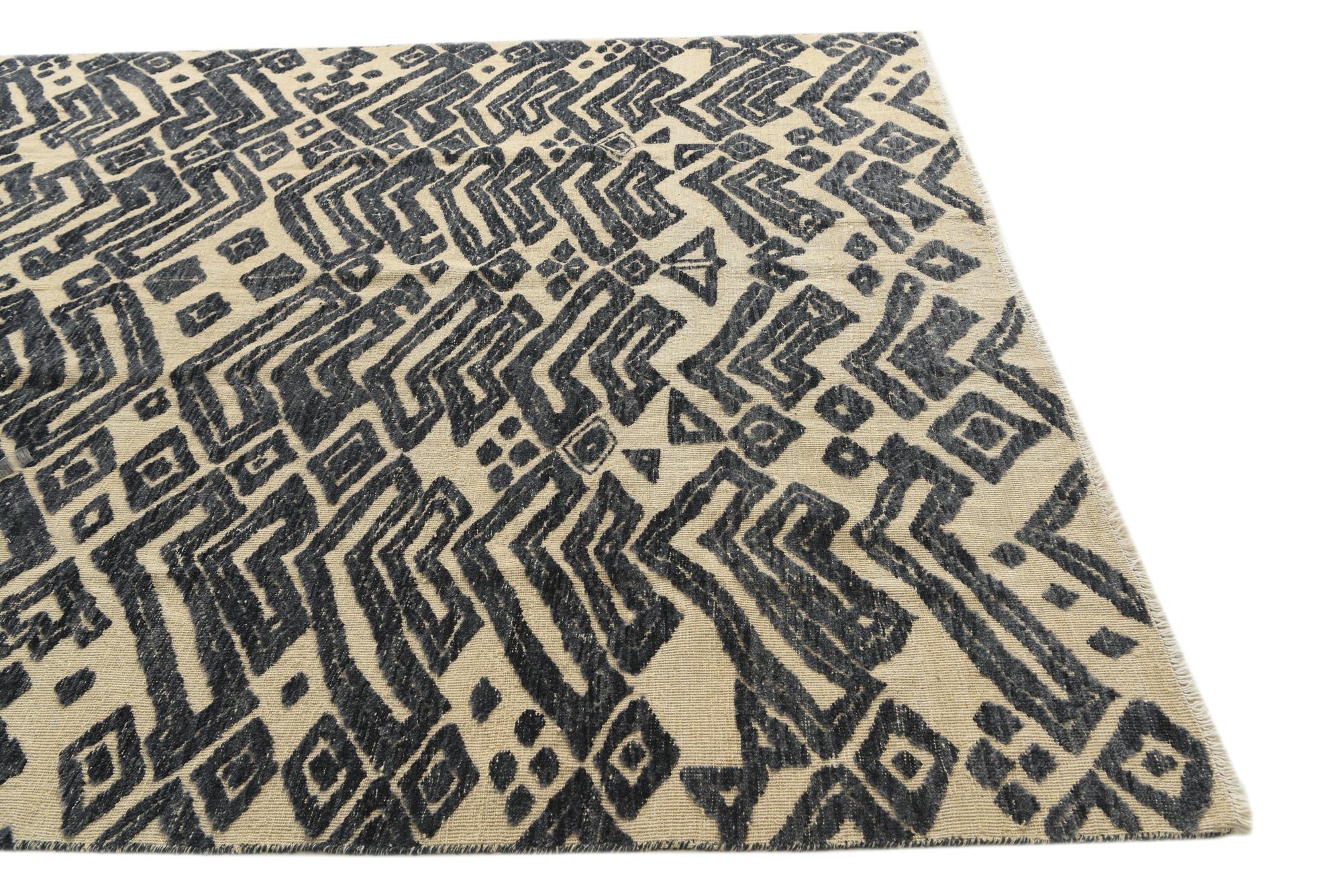 8' x 10' 4 Hand Knotted Darya Wool Rug