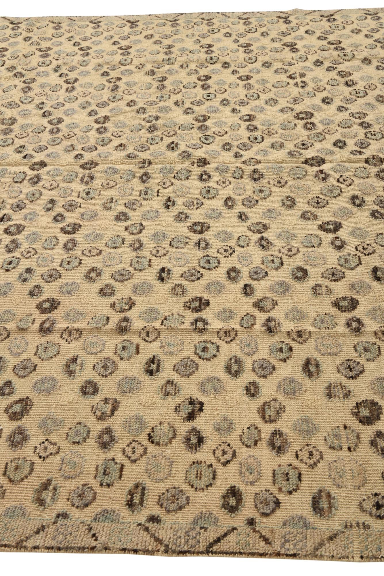 9' 2 x 12' 6 Hand Knotted Darya Wool Rug