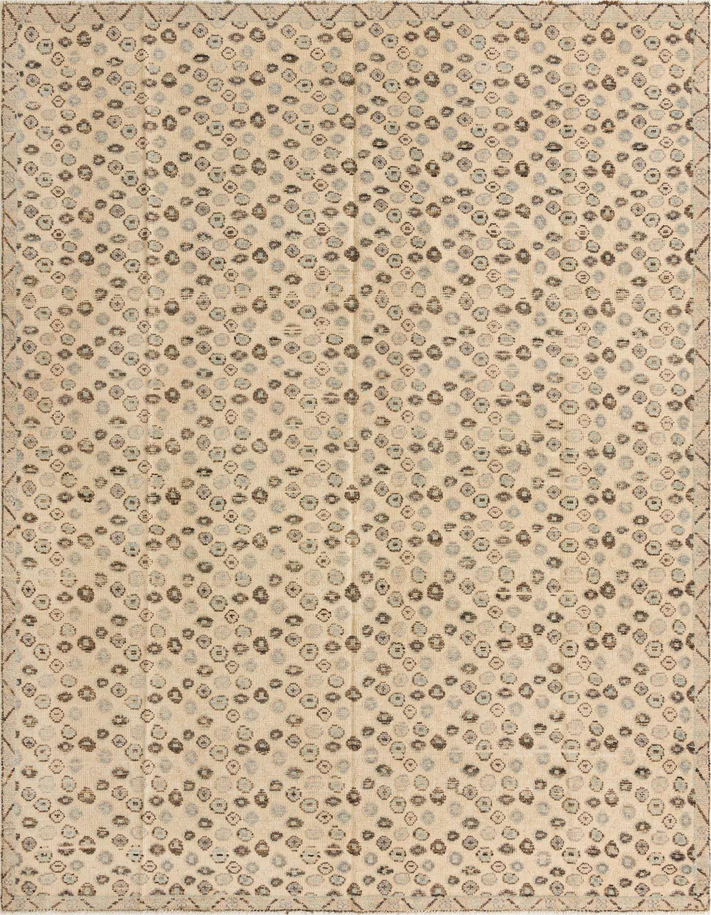 9' 2 x 12' 6 Hand Knotted Darya Wool Rug