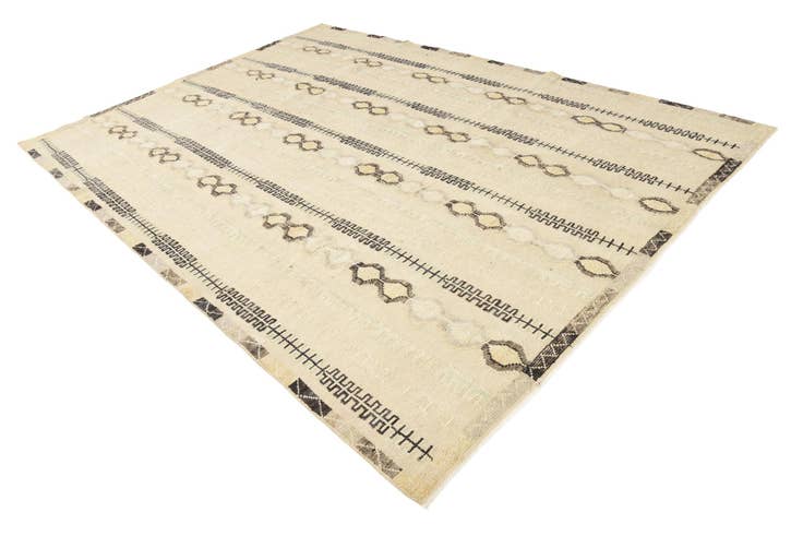 Detail image of 9' x 12' 7 Hand Knotted Darya Wool Rug