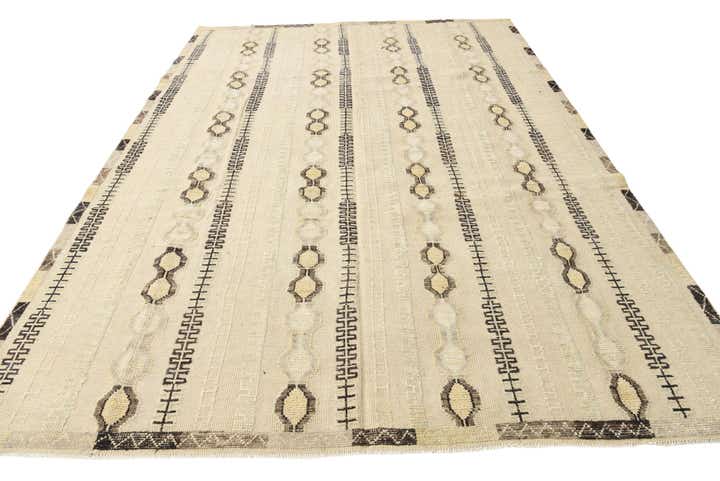 9' x 12' 7 Hand Knotted Darya Wool Rug