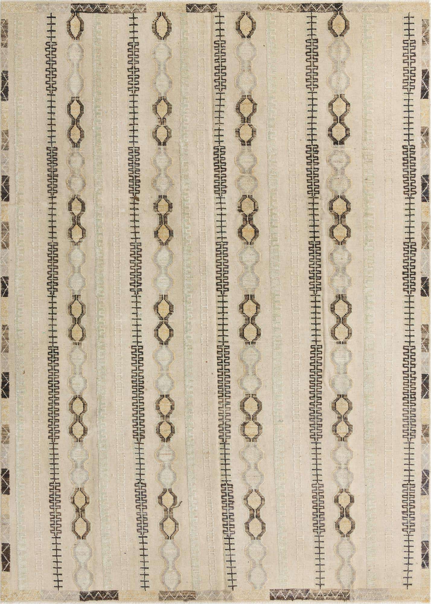 9' x 12' 7 Hand Knotted Darya Wool Rug