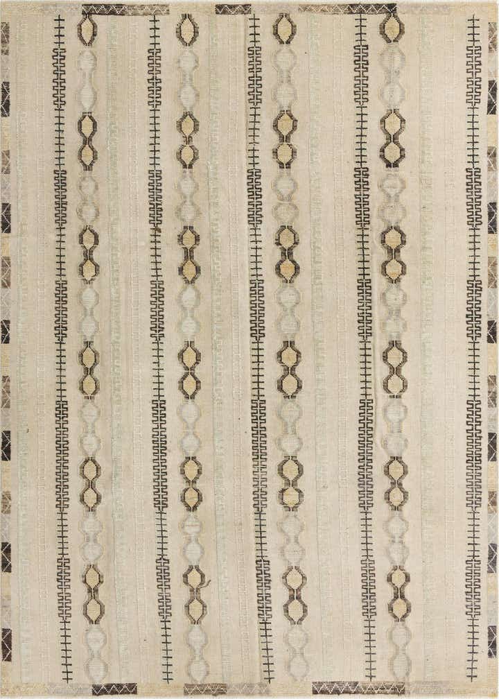 9' x 12' 7 Hand Knotted Darya Wool Rug