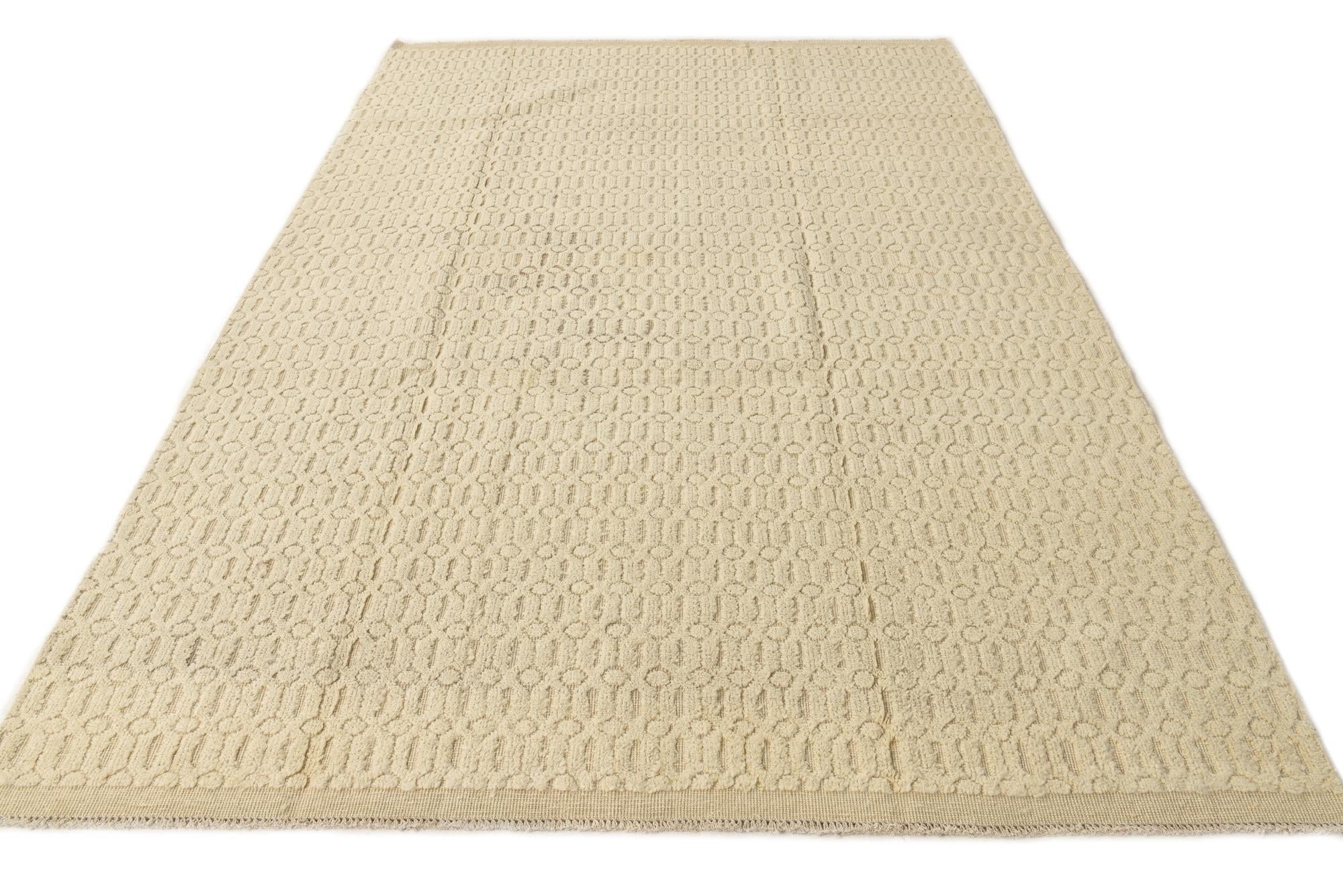 6' 3 x 9' 4 Hand Knotted Darya Wool Rug