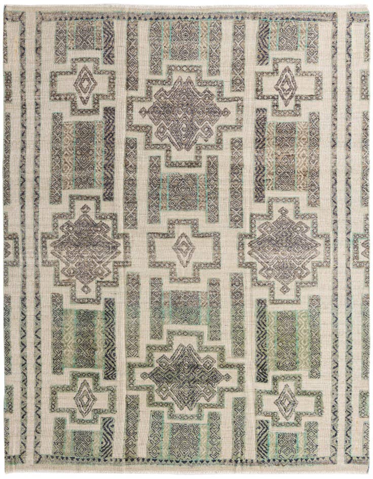 Detail image of 7' 10 x 9' 6 Hand Knotted Darya Wool Rug