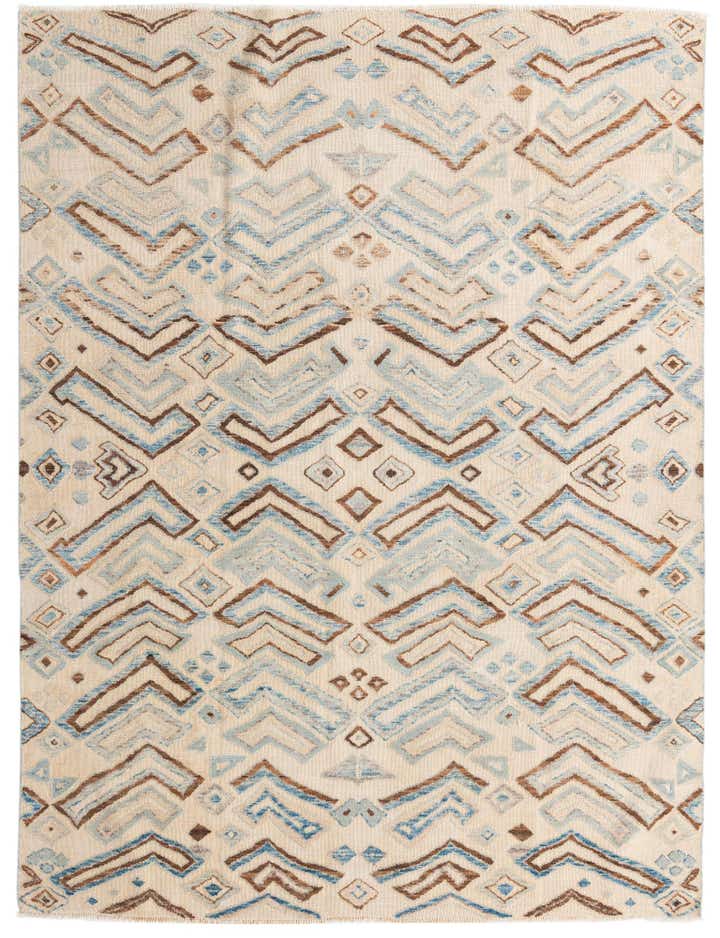 7' 8 x 10' 3 Hand Knotted Darya Wool Rug