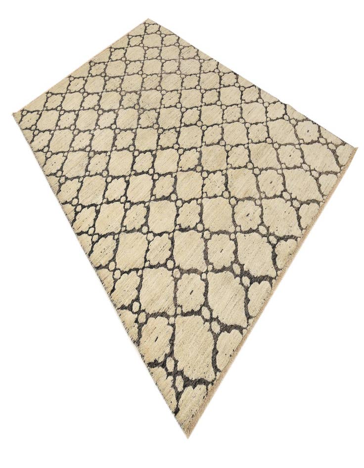Detail image of 6' 7 x 9' 9 Hand Knotted Darya Wool Rug
