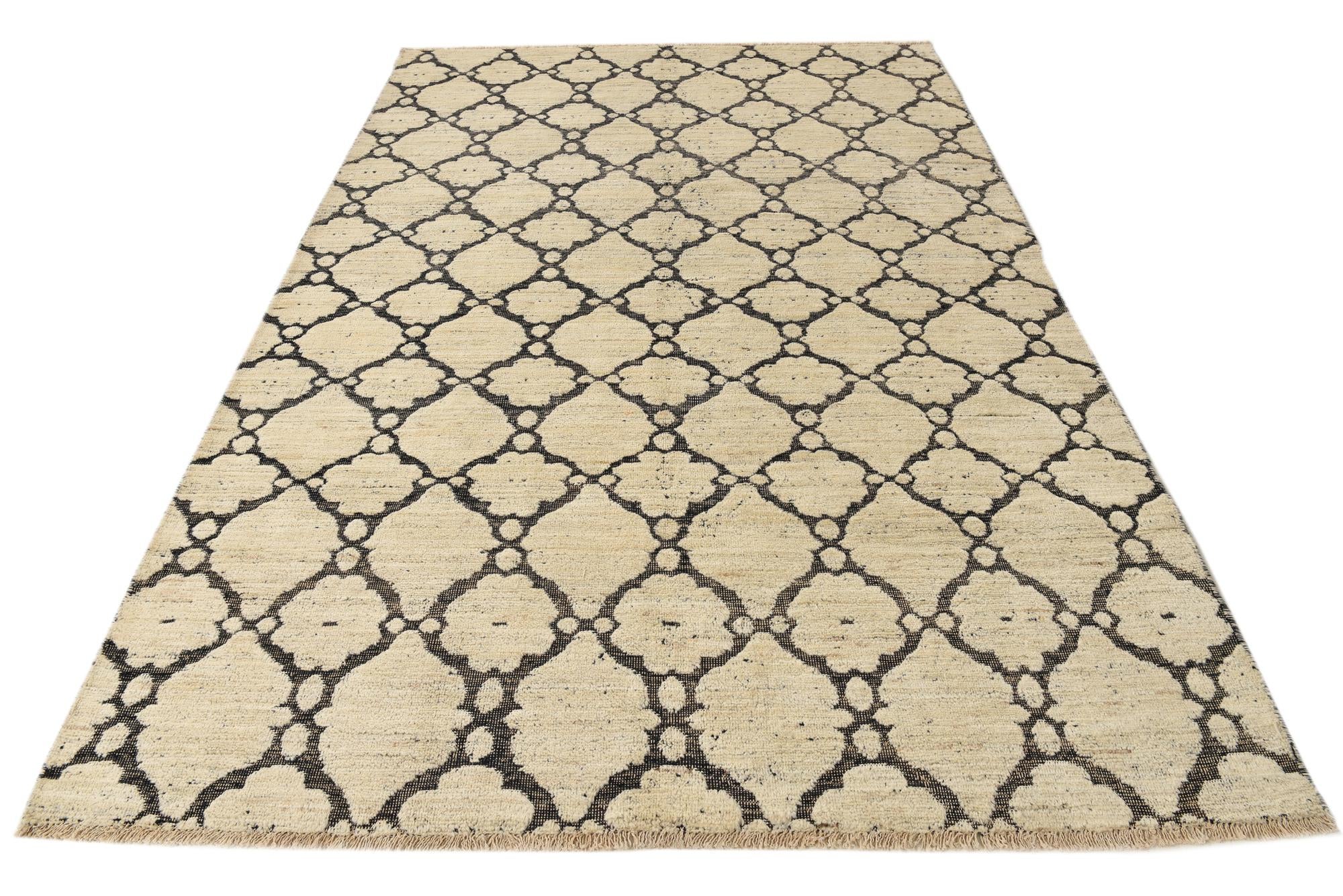 6' 7 x 9' 9 Hand Knotted Darya Wool Rug