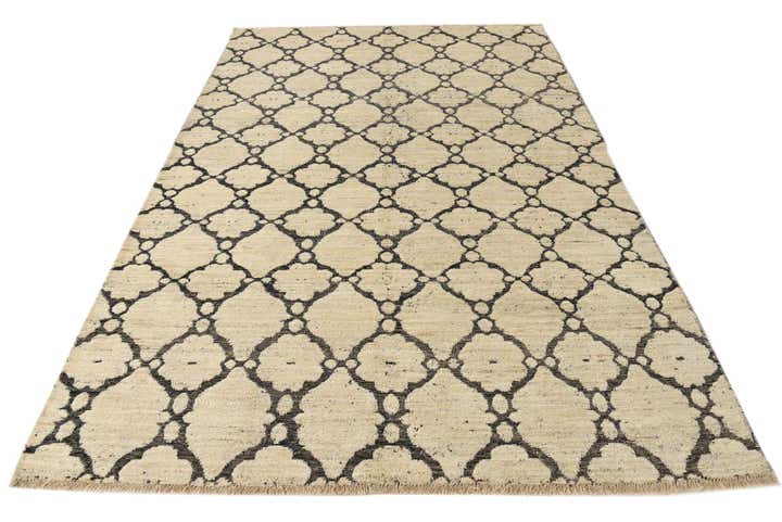 6' 7 x 9' 9 Hand Knotted Darya Wool Rug