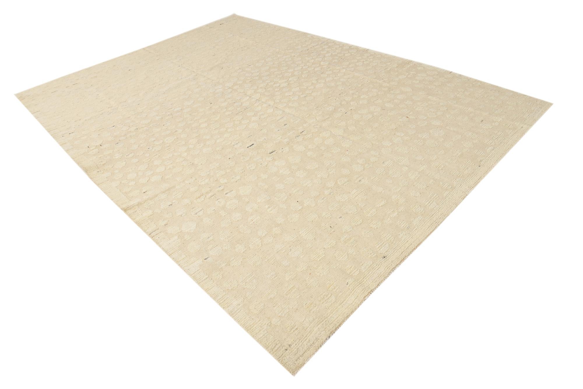 8' 11 x 12' 6 Hand Knotted Darya Wool Rug