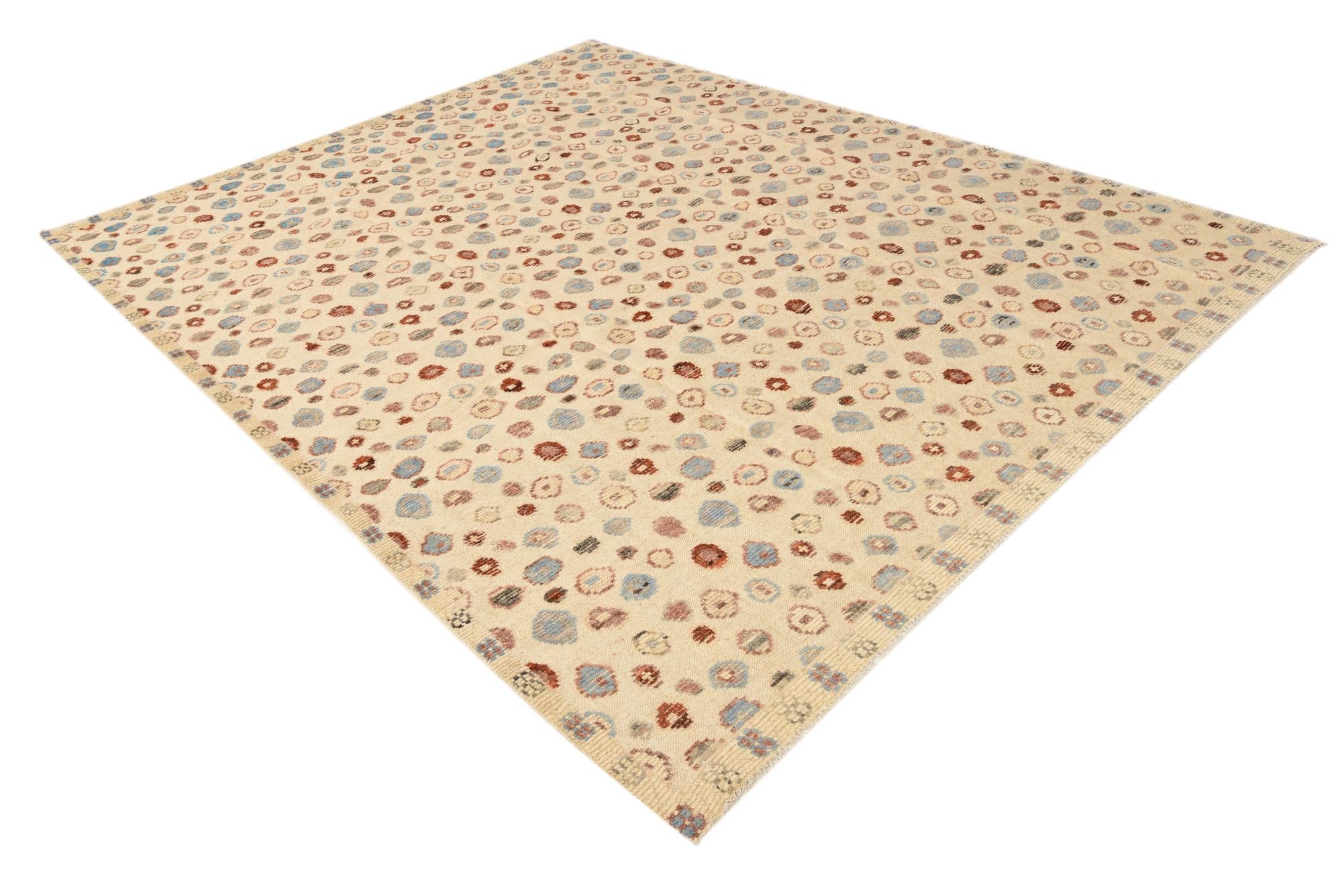 8' 3 x 10' 3 Hand Knotted Darya Wool Rug