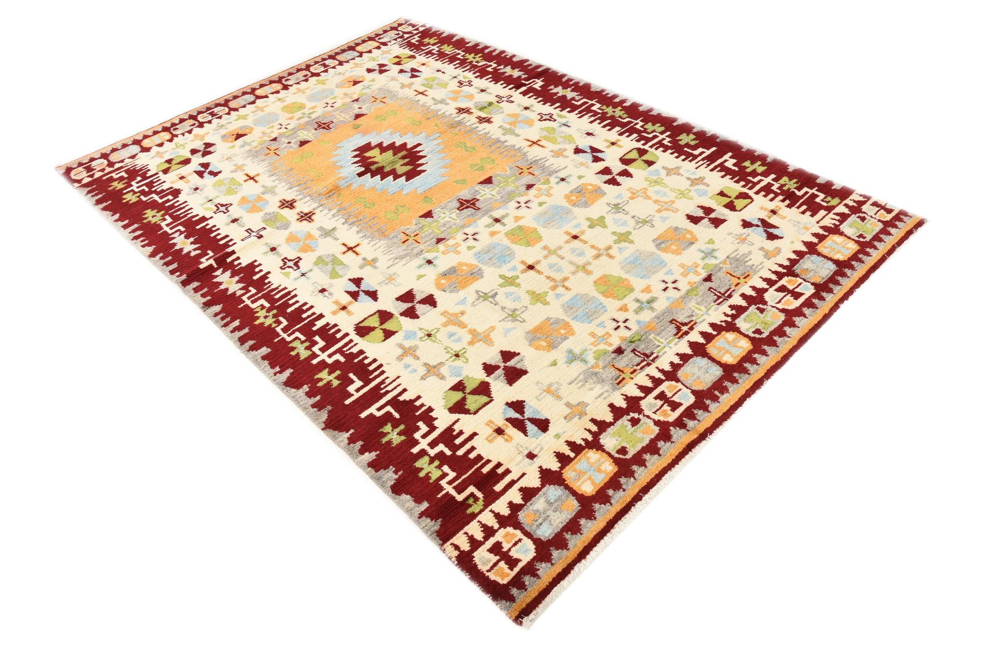 5' 6 x 7' 10 Hand Knotted Darya Rug