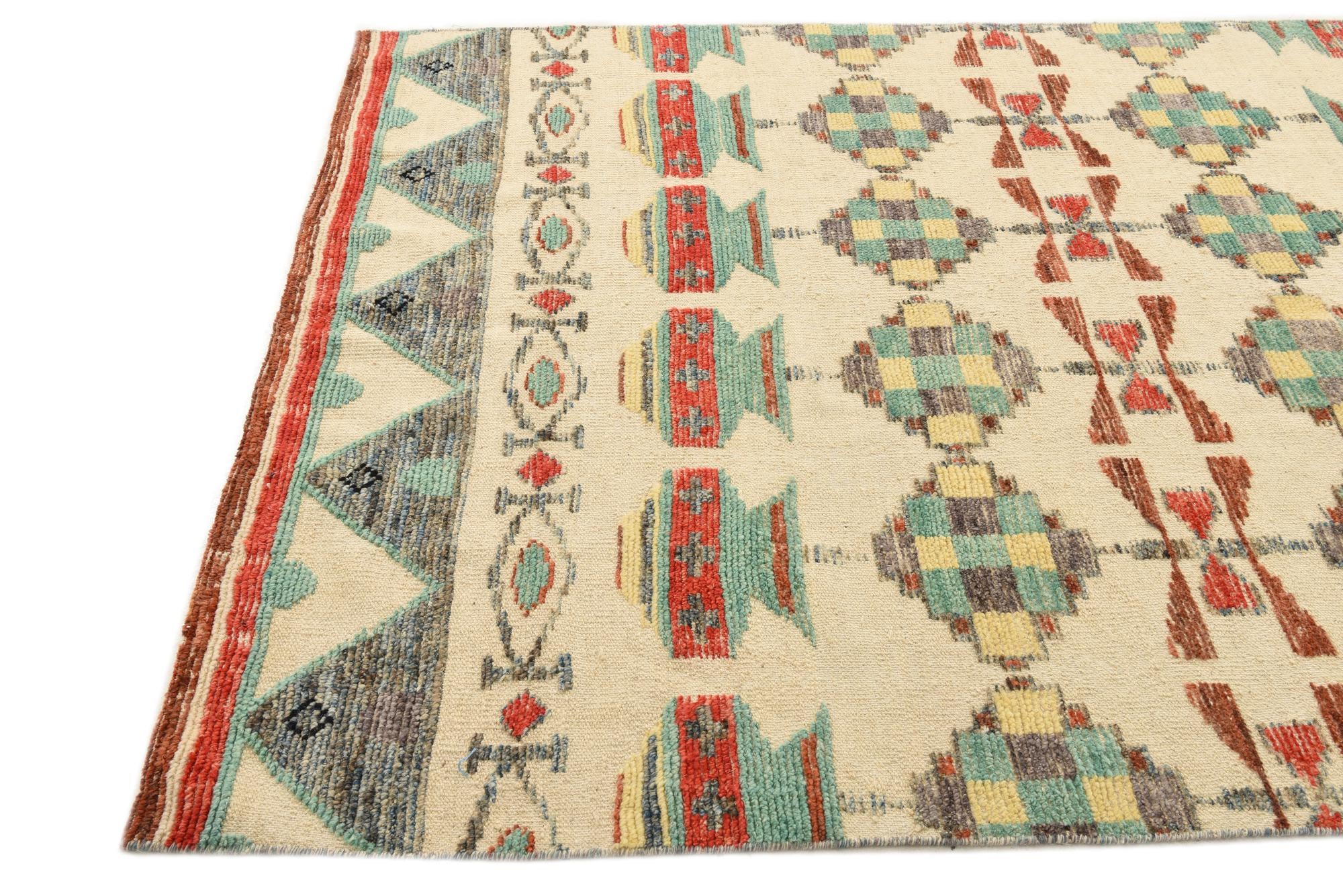 5' 7 x 8' 5 Hand Knotted Darya Wool Rug
