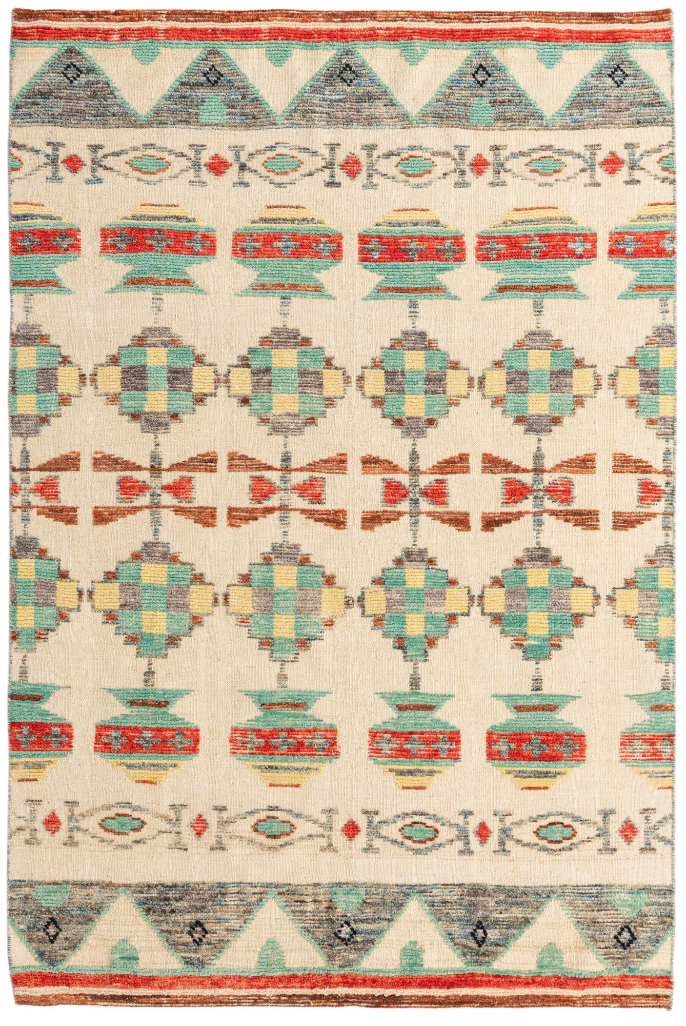5' 7 x 8' 5 Hand Knotted Darya Wool Rug