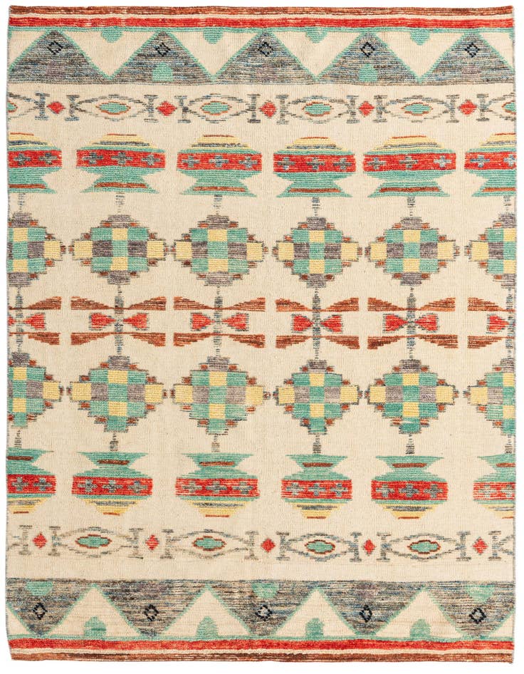Detail image of 5' 7 x 8' 5 Hand Knotted Darya Wool Rug