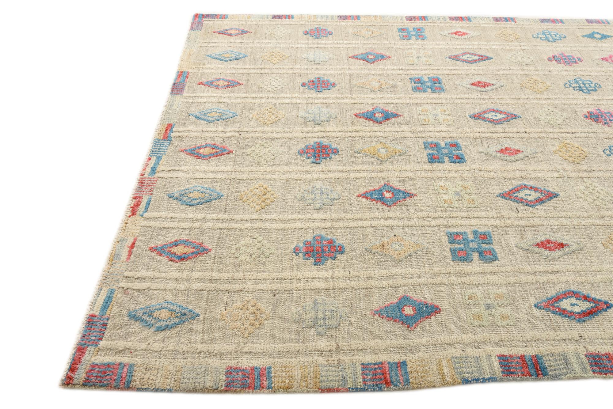 6' 5 x 10' 2 Hand Knotted Darya Wool Rug