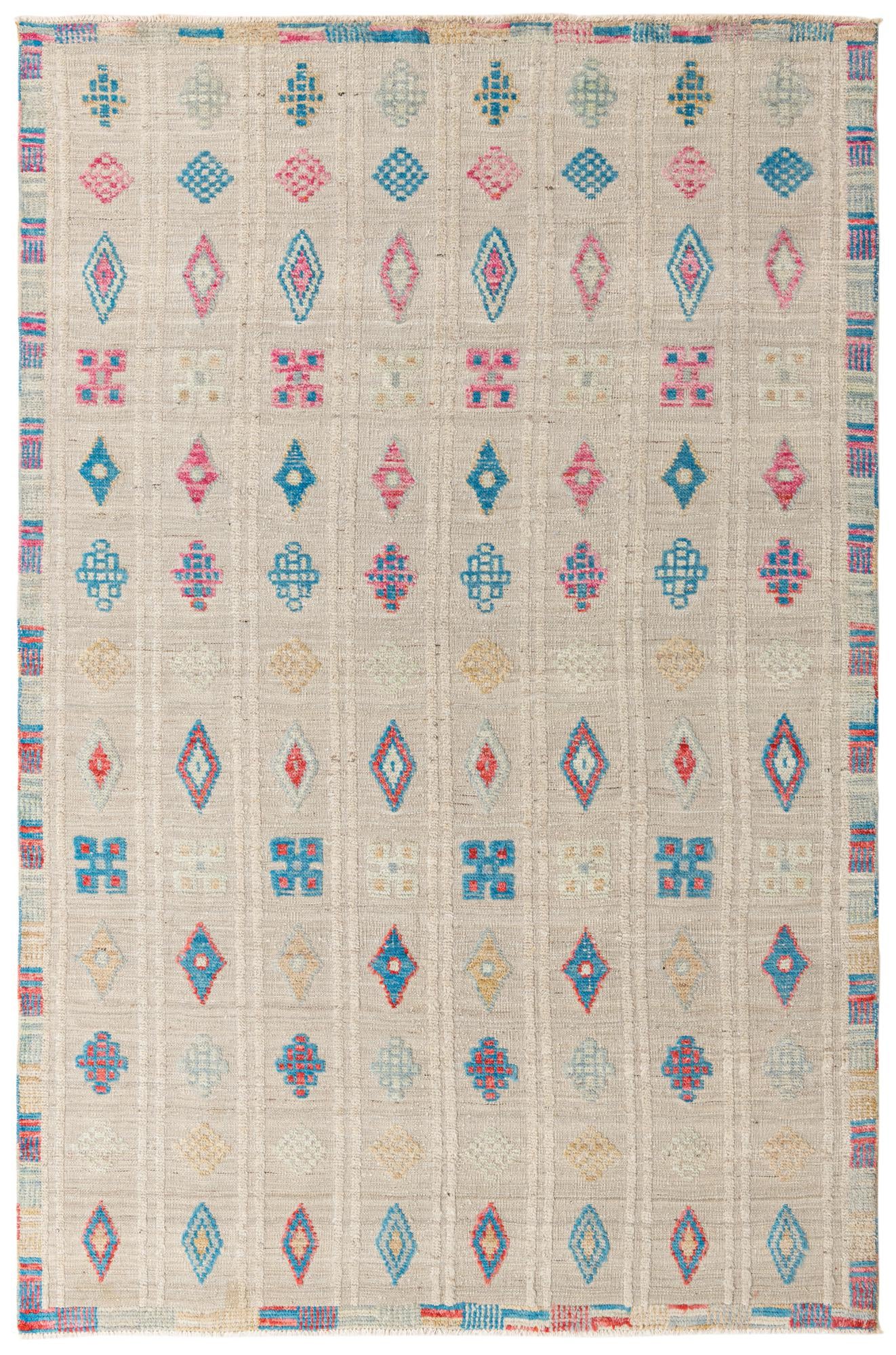 6' 5 x 10' 2 Hand Knotted Darya Wool Rug