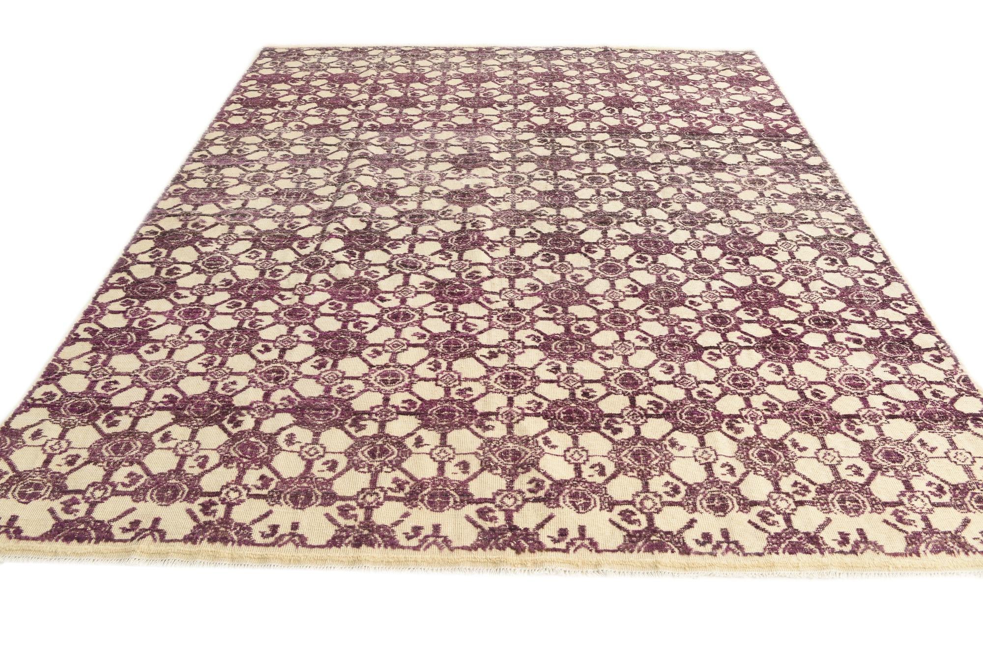 8' x 9' 8 Hand Knotted Darya Wool Rug