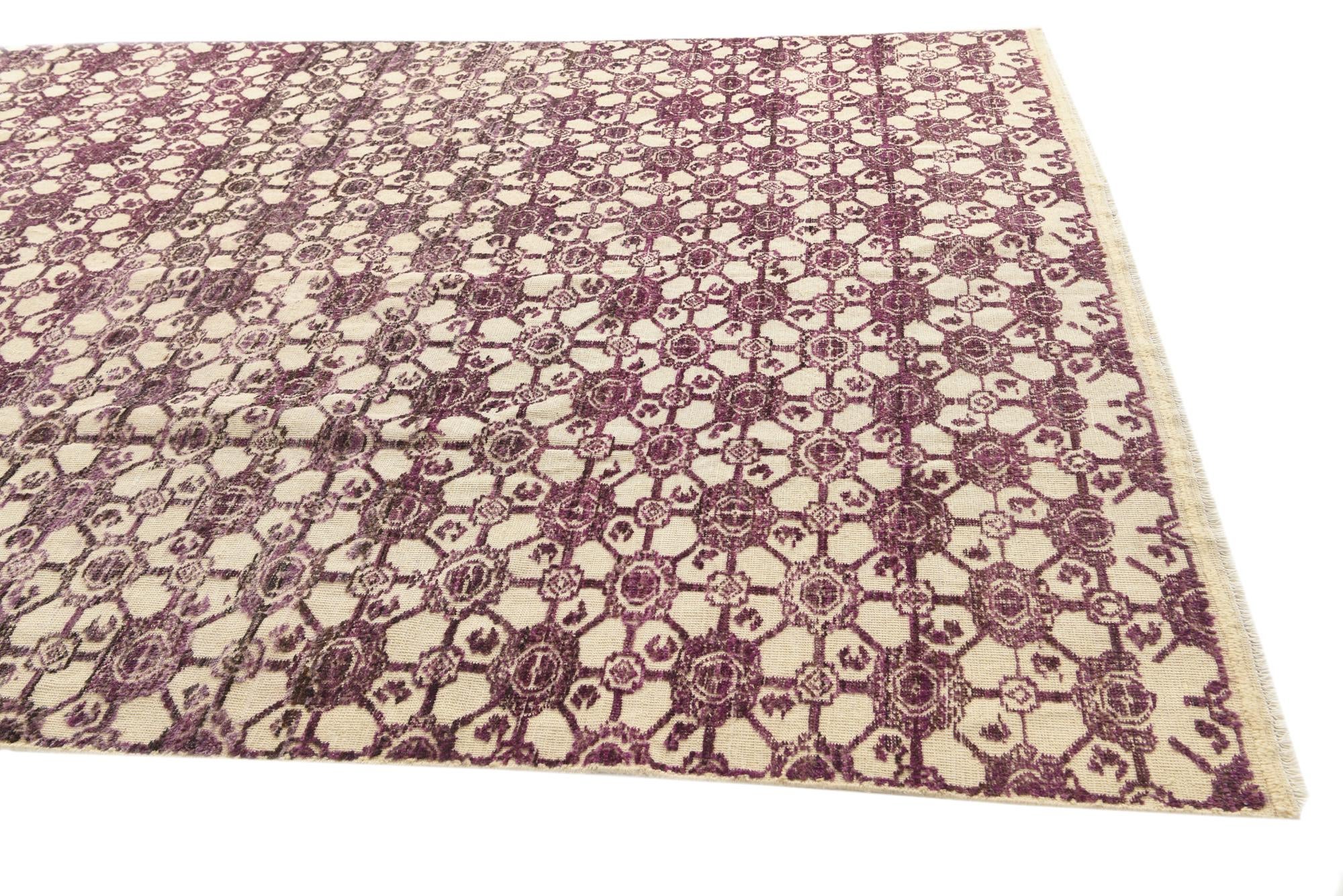 8' x 9' 8 Hand Knotted Darya Wool Rug