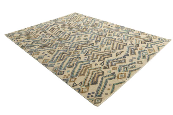 Detail image of 8' x 10' 7 Hand Knotted Darya Wool Rug