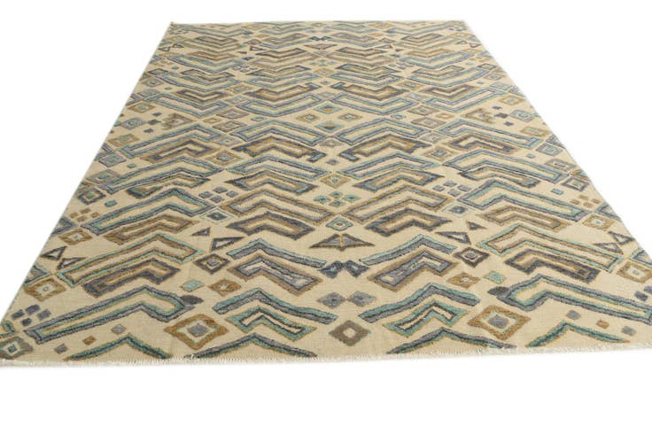 Detail image of 8' x 10' 7 Hand Knotted Darya Wool Rug