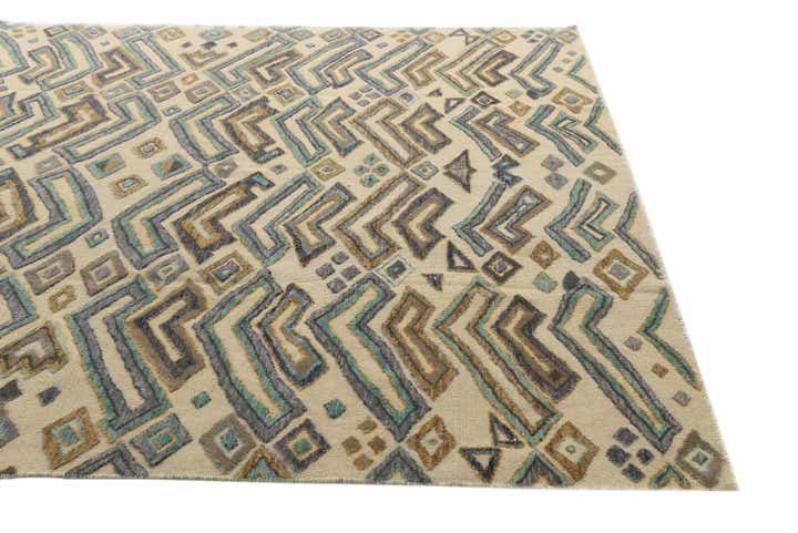 8' x 10' 7 Hand Knotted Darya Wool Rug