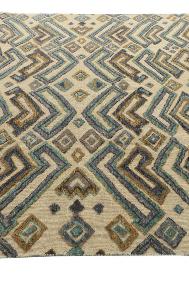 Detail image of 8' x 10' 7 Hand Knotted Darya Wool Rug