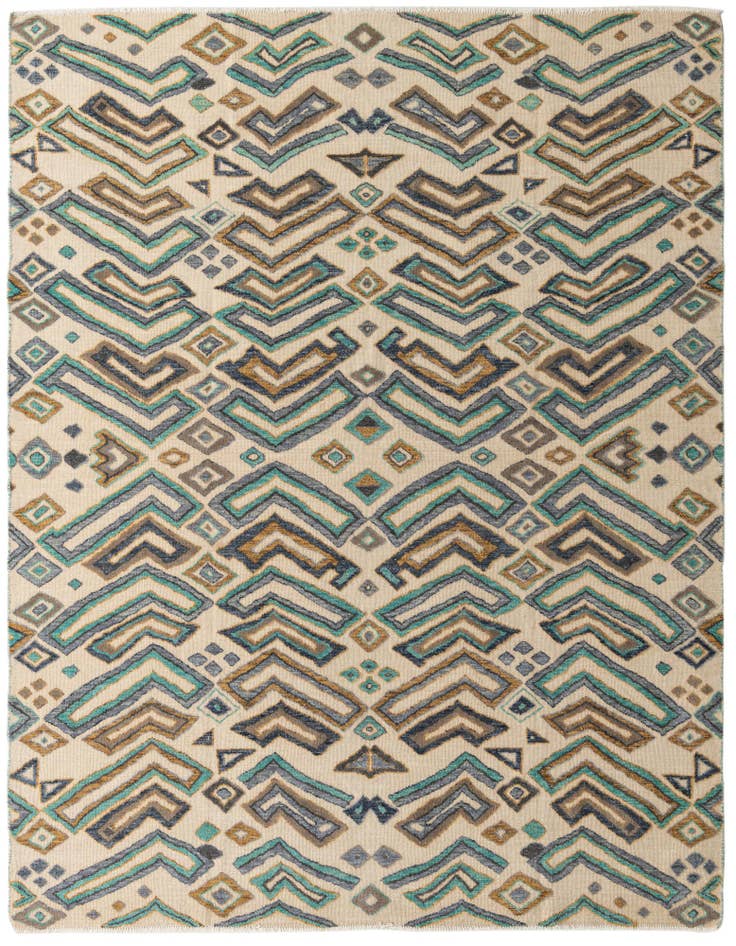 Detail image of 8' x 10' 7 Hand Knotted Darya Wool Rug