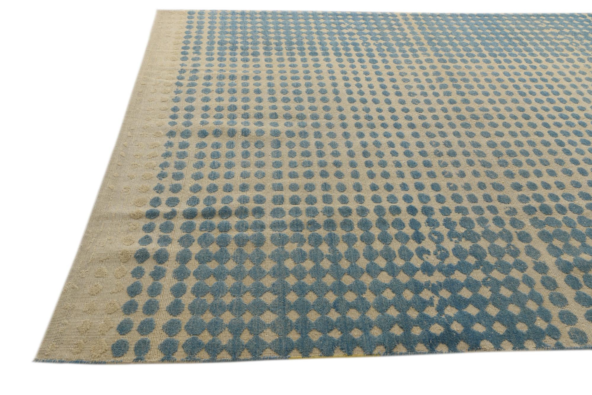 8' x 10' Hand Knotted Darya Wool Rug