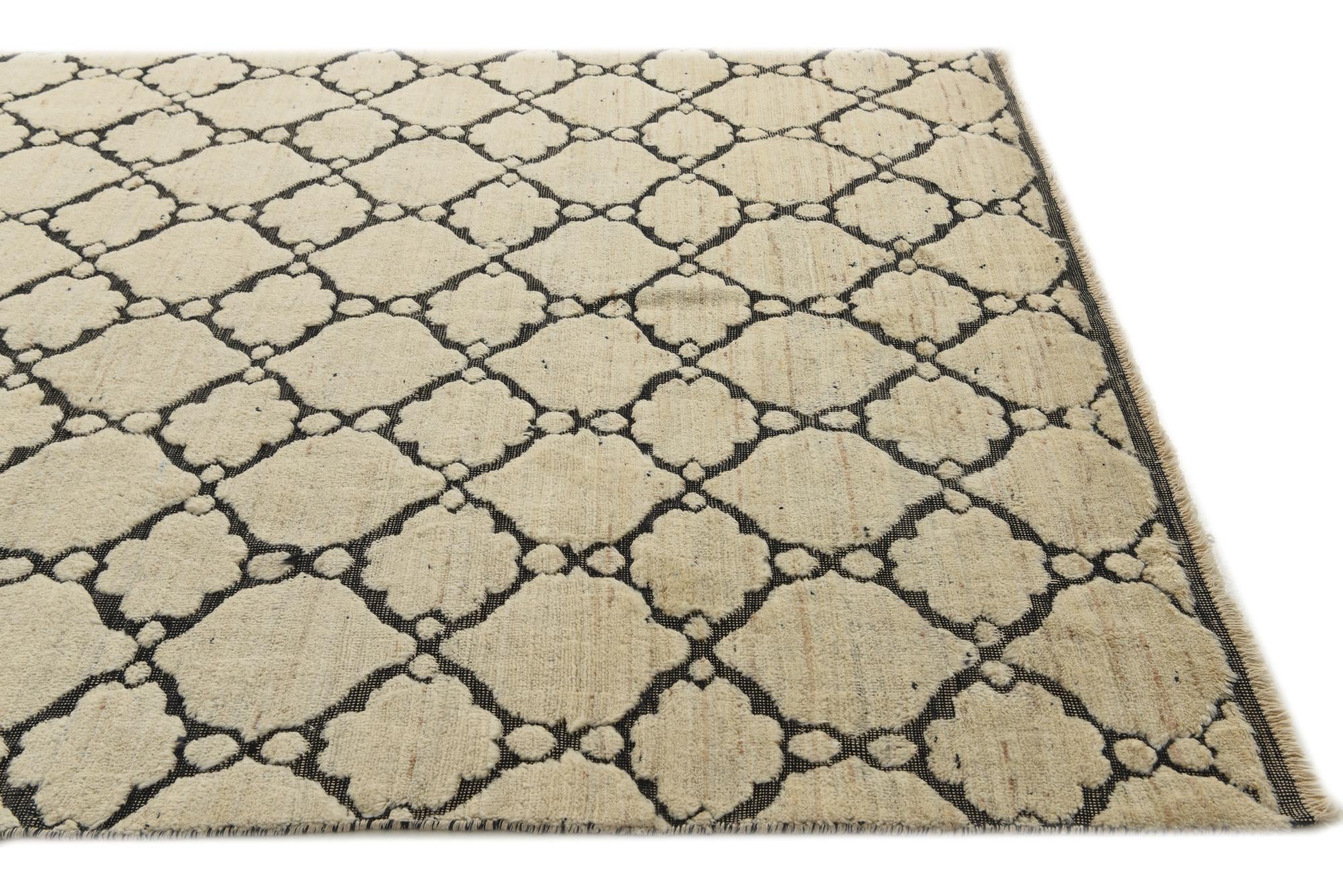 6' 6 x 10' Hand Knotted Darya Wool Rug