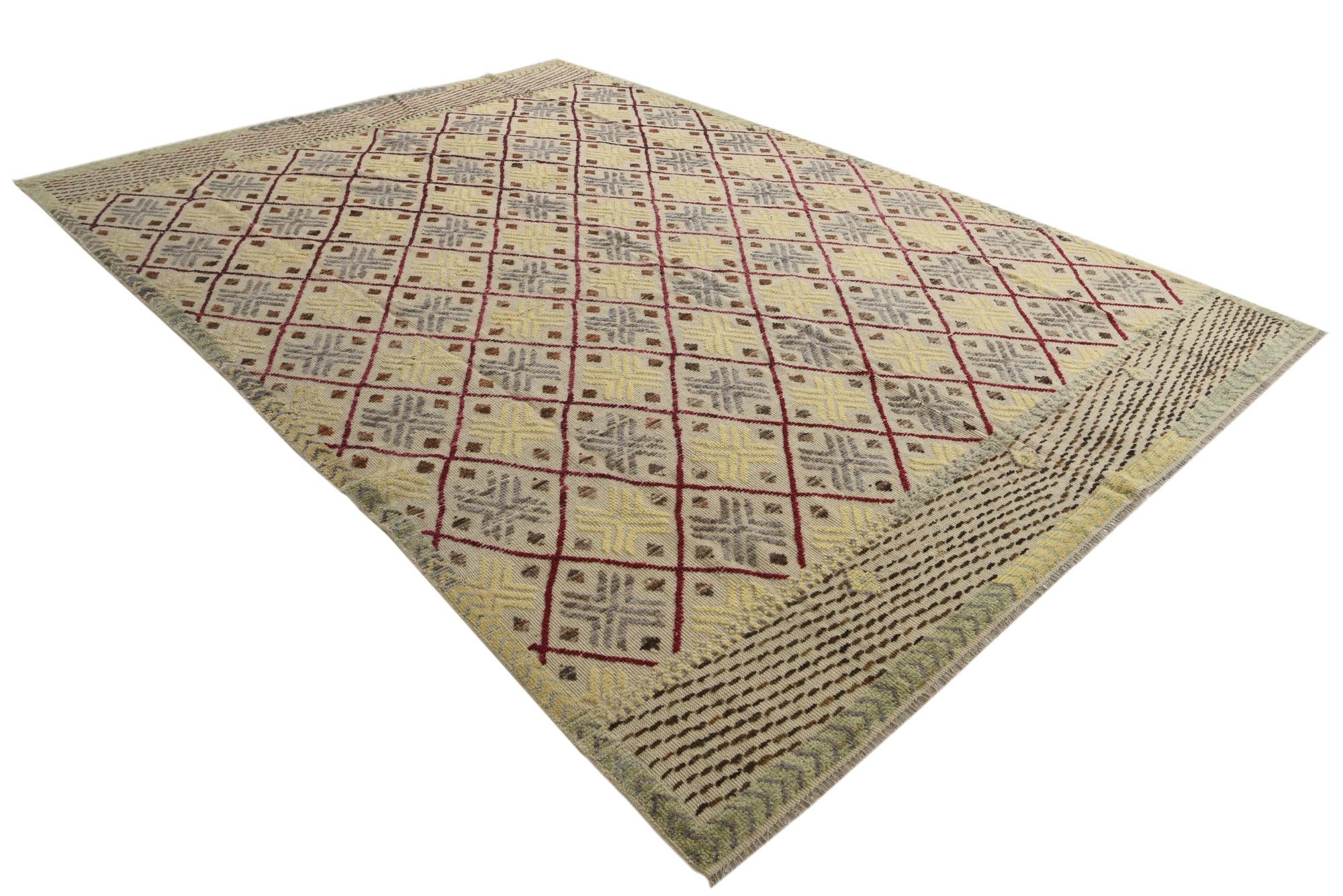 8' 10 x 12' 4 Hand Knotted Darya Wool Rug